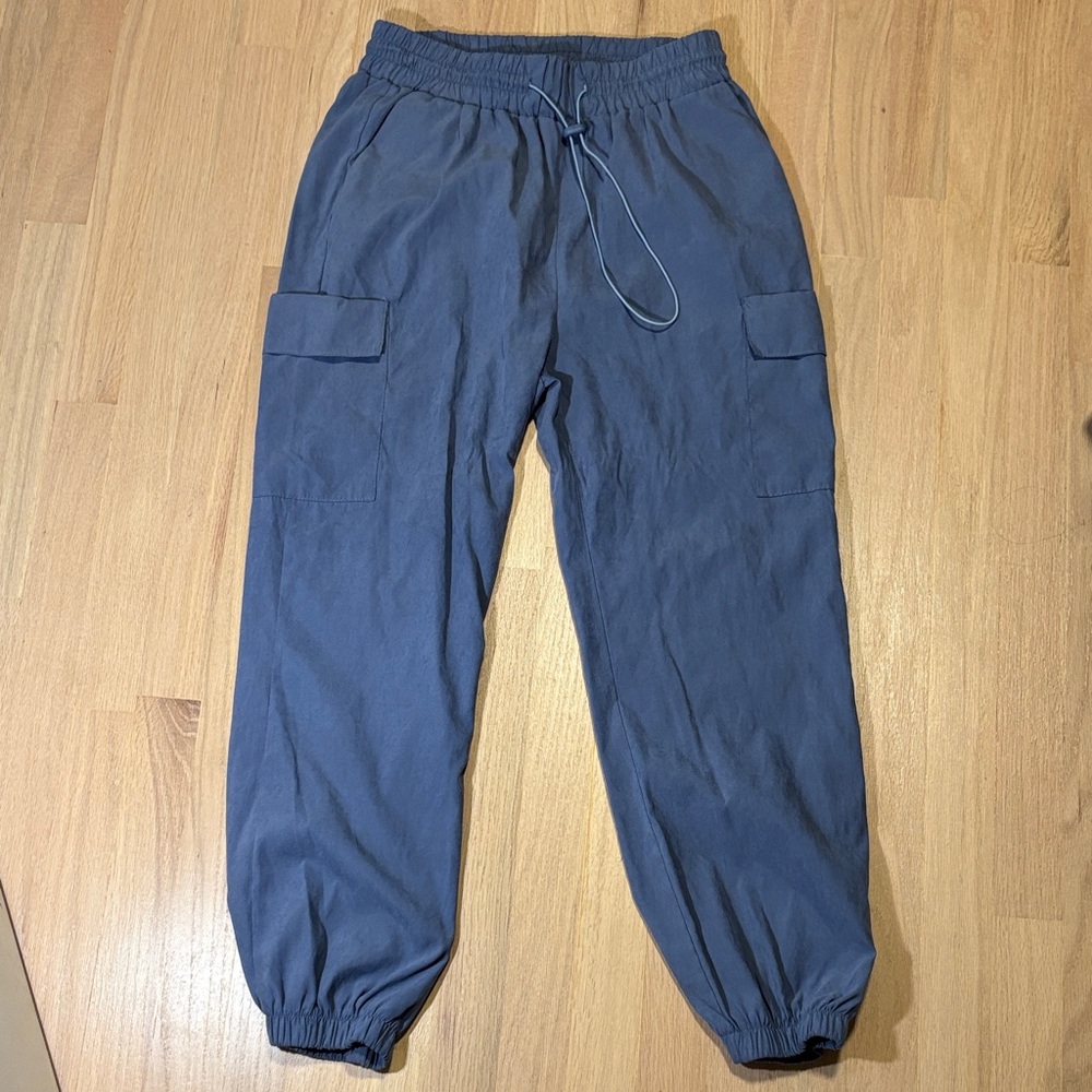 Women's Stylish Blue Cargo Pants -201sku